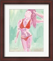 Framed Red Ruffle Bikini