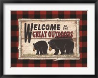 Framed Plaid and Bears