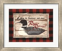 Framed Plaid and Loon