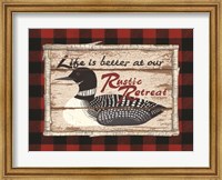 Framed Plaid and Loon