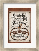 Framed Blessed Thanksgiving