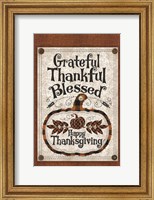 Framed Blessed Thanksgiving