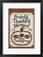 Framed Blessed Thanksgiving