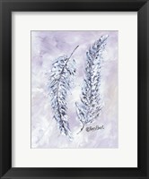 Framed Feathers in Blue