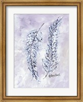 Framed Feathers in Blue