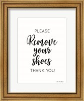 Framed Remove Your Shoes