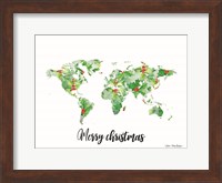 Framed Merry Christmas World