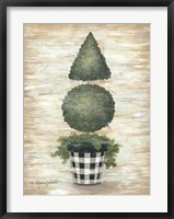 Framed Gingham Topiary Cone