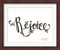 Framed Rejoice with Berries