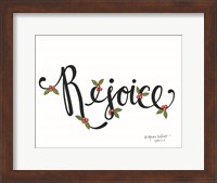 Framed Rejoice with Berries