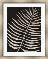 Framed Palm Frond Wood Grain I