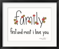 Framed Family First and Most