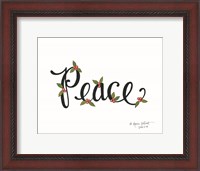 Framed Peace with Berries
