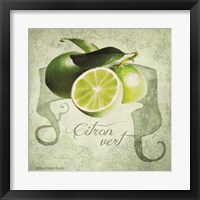 Framed 'Vintage Limes Citron' border=