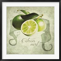 Framed Vintage Limes Citron