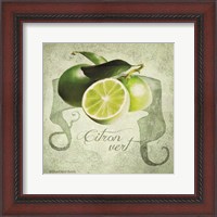 Framed Vintage Limes Citron