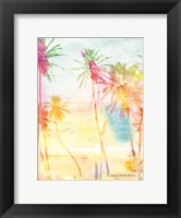 Framed Bright Summer Palm Group I