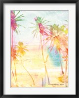 Framed Bright Summer Palm Group I
