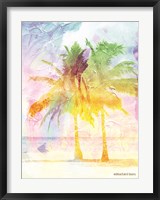Framed Bright Summer Palm Group II