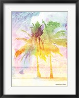 Framed Bright Summer Palm Group II