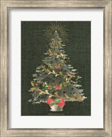 Framed Burlap Christmas Tree
