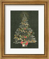 Framed Burlap Christmas Tree