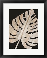 Palm Frond Wood Grain III Framed Print