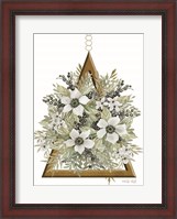 Framed Geometric Triangle Muted Floral I