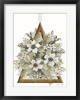 Framed Geometric Triangle Muted Floral I