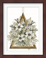 Framed Geometric Triangle Muted Floral I
