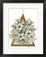 Framed Geometric Triangle Muted Floral I