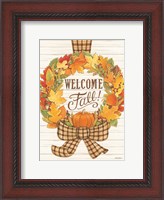 Framed Welcome Fall Wreath