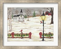 Framed Christmas Lamppost