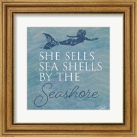 Framed She Sells Seashells