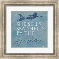 Framed She Sells Seashells