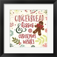 Framed Gingerbread Kisses