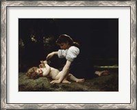 Framed Young Woman and Child, 1881