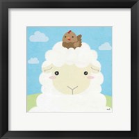 Framed 'Barn Buddies III' border=