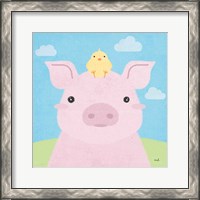 Framed 'Barn Buddies II' border=