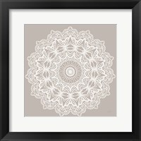 Contemporary Lace Neutral VI Framed Print