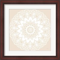 Framed Contemporary Lace Neutral II