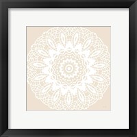 Framed 'Contemporary Lace Neutral II' border=