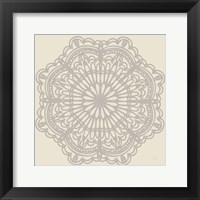 Contemporary Lace Neutral I Framed Print