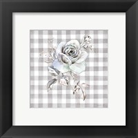 Framed 'Sketchbook Garden IX Checker' border=