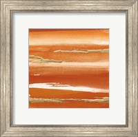 Framed Gilded Mandarin III Burnt Orange