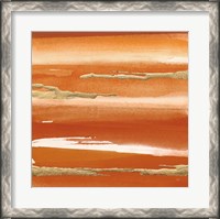 Framed Gilded Mandarin III Burnt Orange