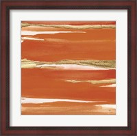 Framed Gilded Mandarin I Burnt Orange