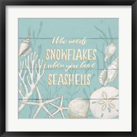 Tranquil Morning II Snowflakes Framed Print