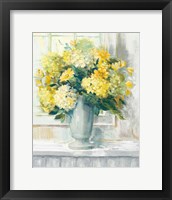 Framed 'Endless Summer Bouquet II Yellow' border=