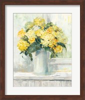 Framed Endless Summer Bouquet I Yellow
